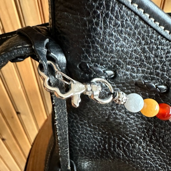 Handmade by me purse chain with Mickey Mouse charms & genuine gemstone-silver - Picture 2 of 4